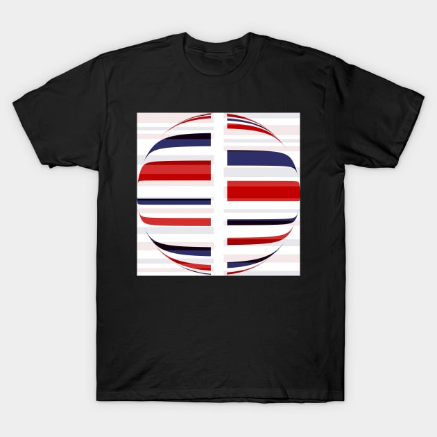 A striped globe T-Shirt by TiiaVissak